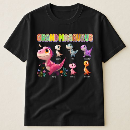 Colorful-Grandmasaurus-And-Little-Dinosaurs-Personalized-Shirt_1.jpg