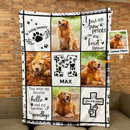 You'll Be Missed - Personalized Photo Blanket Big Size